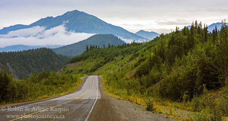 The Alaska Highway near Kluane National Park.