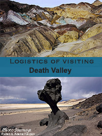 PIN for blog posting on Photojourneys.ca Logistics of Visiting Death Valley