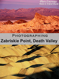 PIN for blog posting on Photojourneys.ca Photographing Zabriskie Point, Death Valley