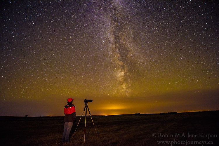 Luck Lake night sky, Saskatchewan