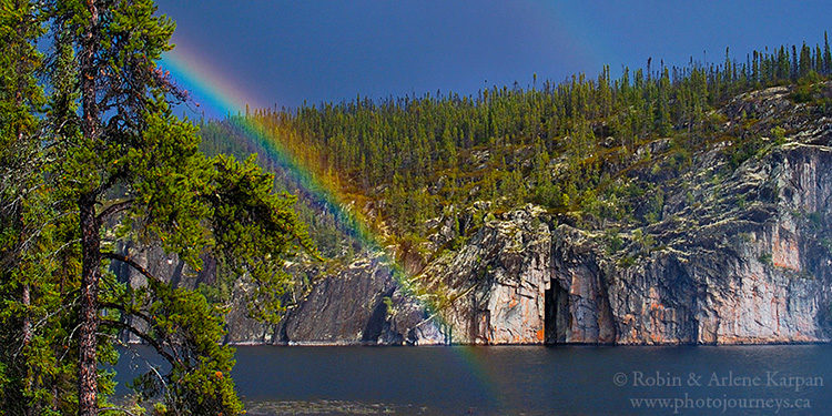 Eye cave, Porcupine River, Saskatchewan