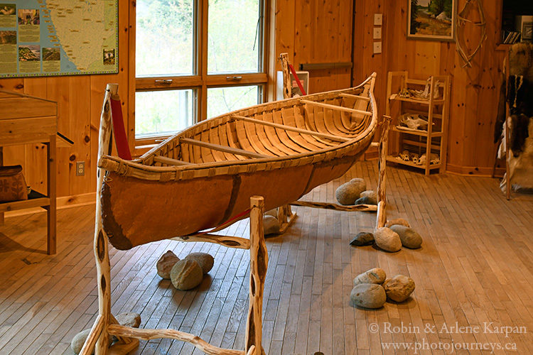 Birchbark canoe, Pukaskwa National Park, Ontario