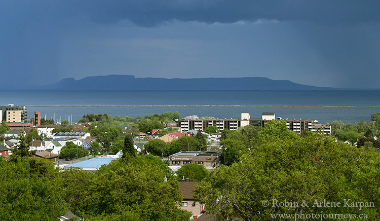 Sleeping Giant. as seem from Thunder Bay