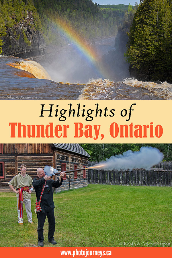 PIN for blog posting on Highlights of Thunder Bay on Photojourneys.ca