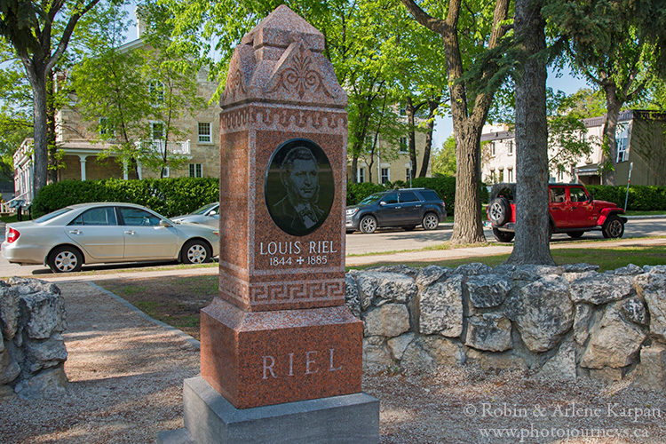 Tombstone for Louis Riel, St. Boniface, Winnipeg, MB