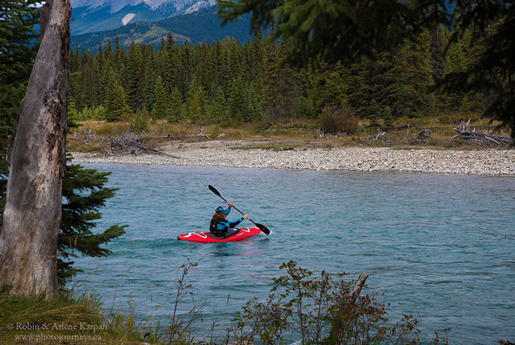 Kayak on the Kootenay River