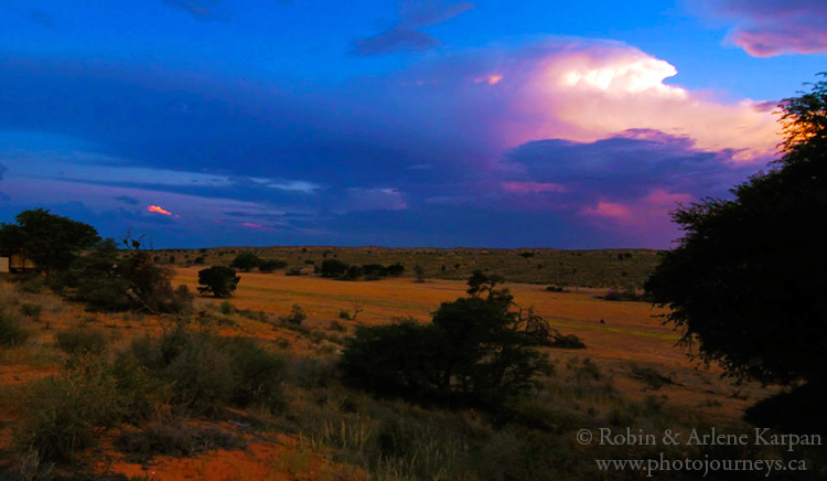 Thunder clouds, Kalahari Desert