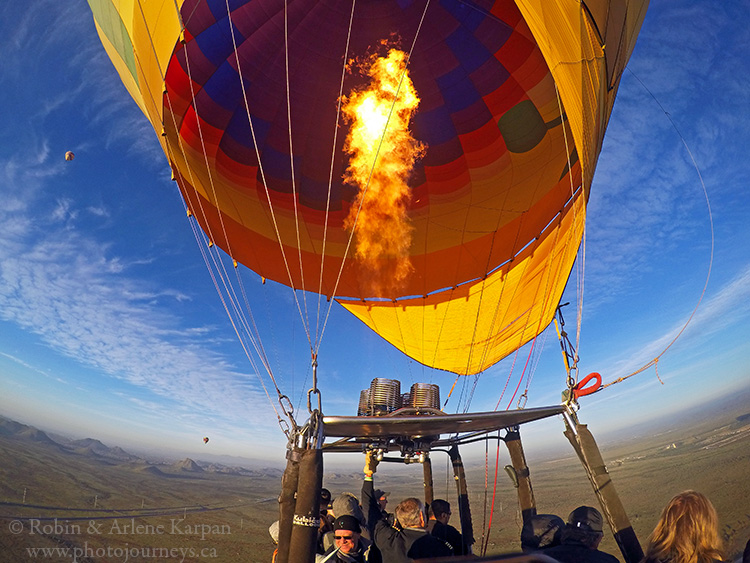 Hot air ballooning, Phoenix, Arizona