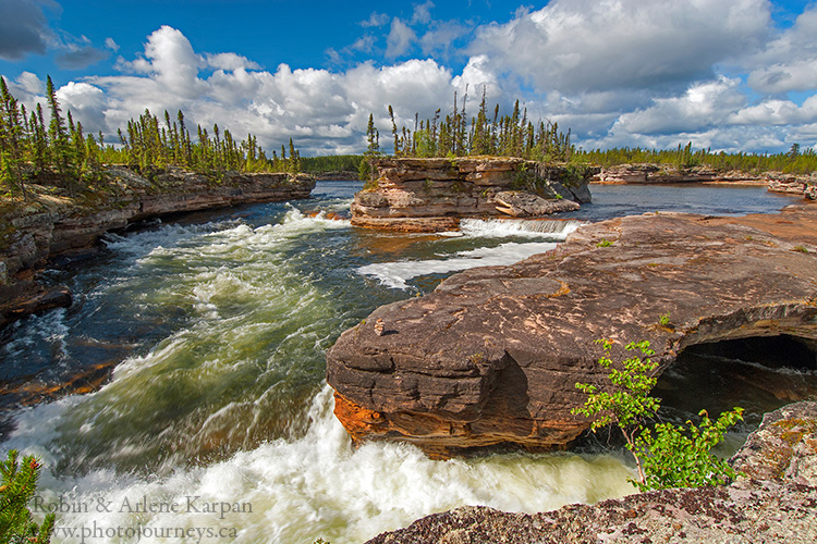 Manitou Falls, Fond du Lac River, Saskatchewan