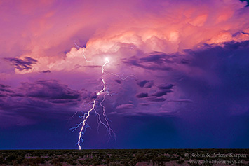 Storm clouds over Etosha National Park, Namibia.