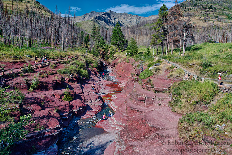 Waterton Lakes National Park, Red Rock Canyon.