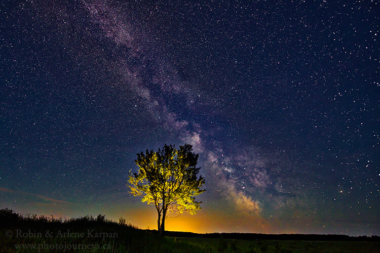 Night sky, Thickwood Hills, Saskatchewan