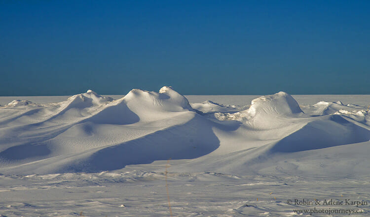 Snow drifts, Saskatchewan, winter photography