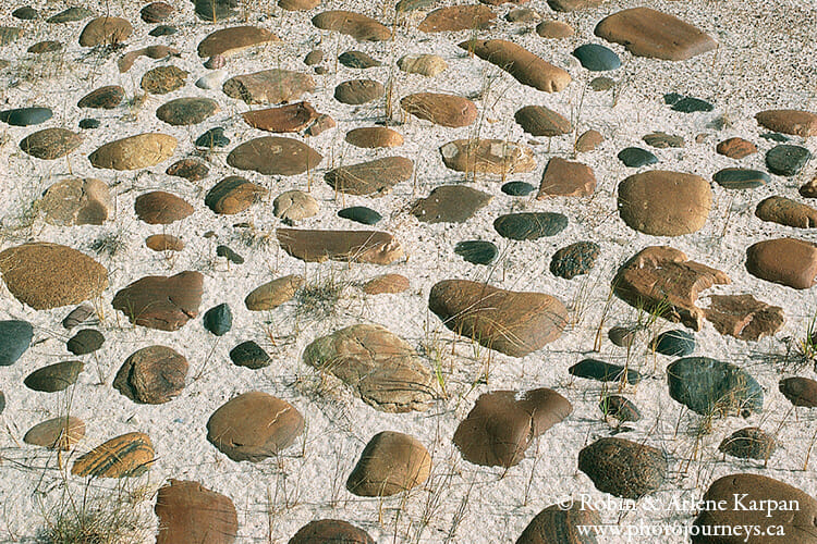 Stones on beach, Lake Athabasca