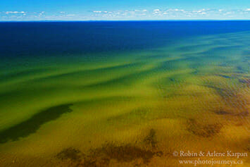 Lake Athabasca shoreline, Saskatchewan, drone photography