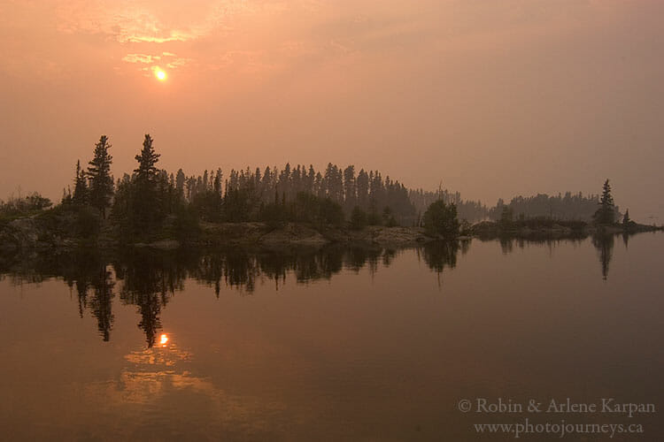 Smoke, Wood Lake, SK