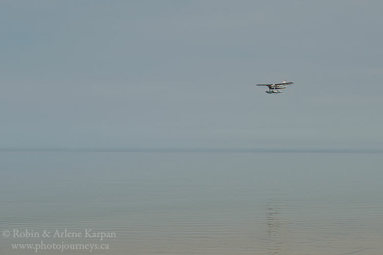 Smoky conditions, Lake Athabasca