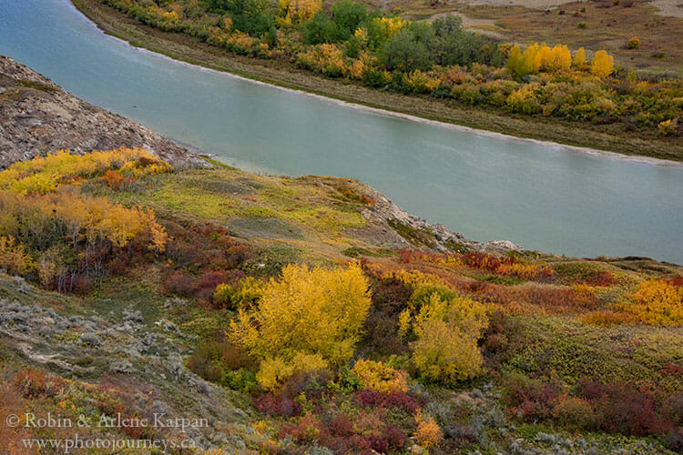 Red Deer River near Drumheller, Alberta.