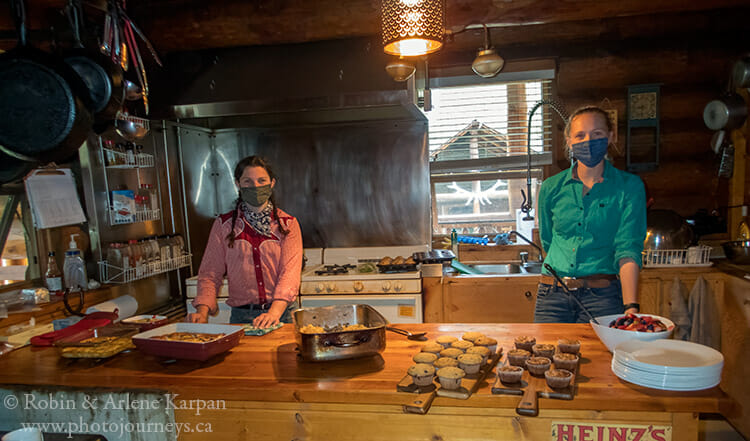 Kitchen staff, Sundance Lodge, Banff National Park