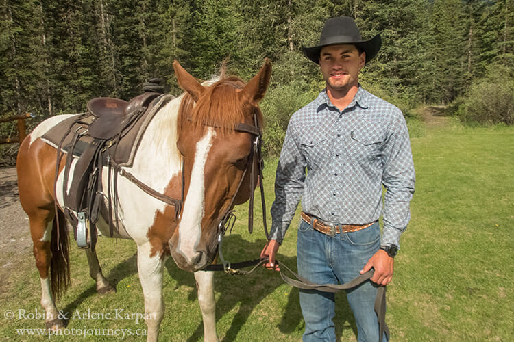 Josh, guide at Banff Trail Riders