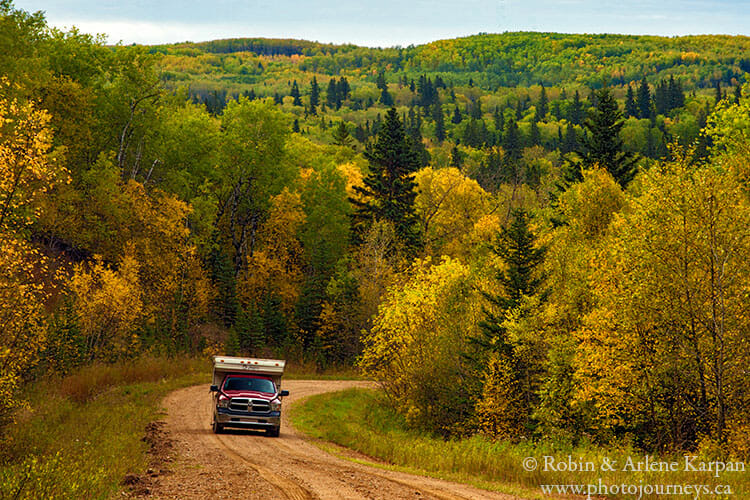 Ski Hill Road, Duck Mountain Provincial Park.