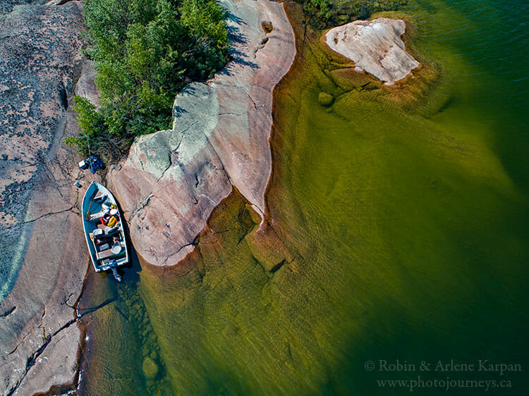 Lake Athabasca using drone, Saskatchewan