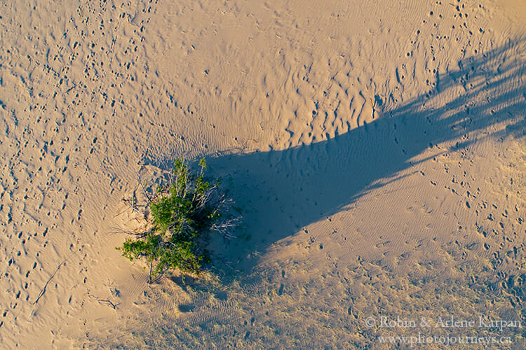 Douglas Sand Dunes using drone, Saskatchewan
