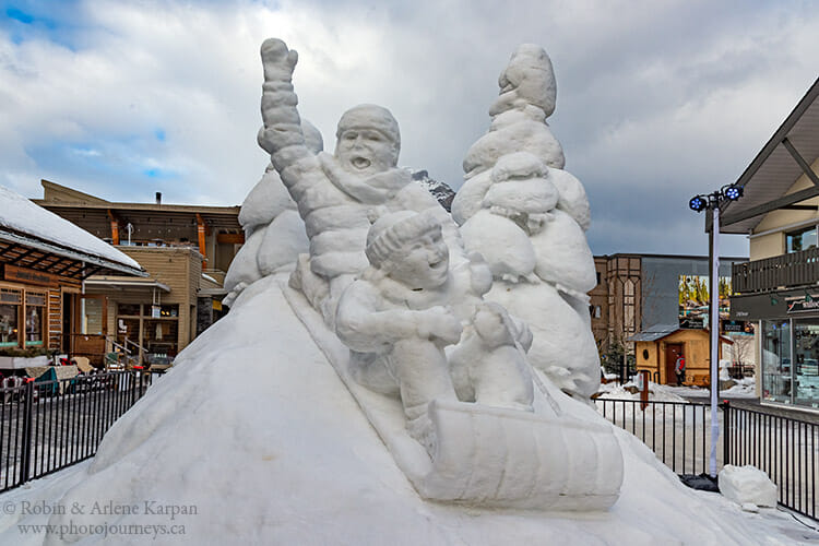 Snow sculpture, Banff National Park