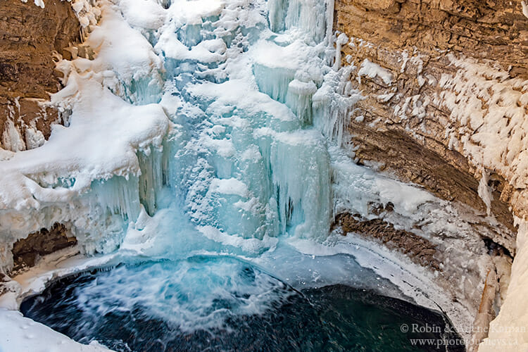 Frozen waterfall, Banff National Park, Alberta