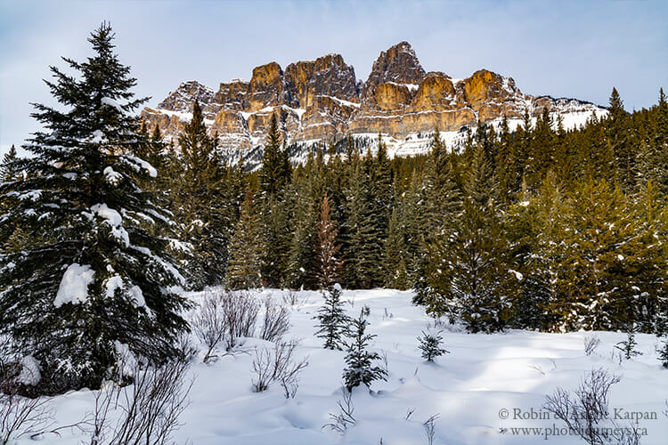 Castle Mountain along the Bow Valley Parkway, Banff National Park, Alberta