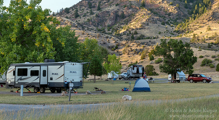 Campground in Montana: Photojourneys.ca