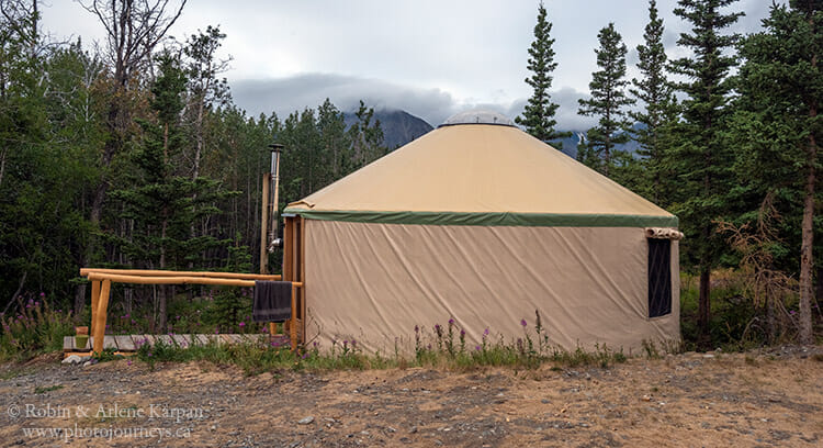 Yurt at Mount Logan Lodge, Yukon: Photojourneys.ca