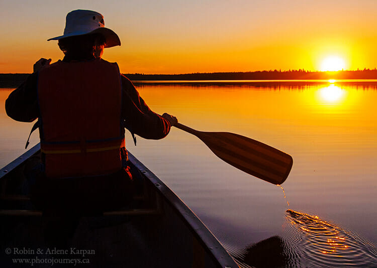 Canoeing in Prince Albert National Park, Saskatchewan from Photojourneys.ca