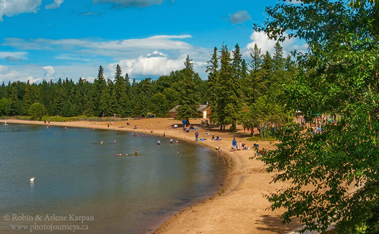 Waskesiu beach, Prince Albert National Park, Saskatchewan