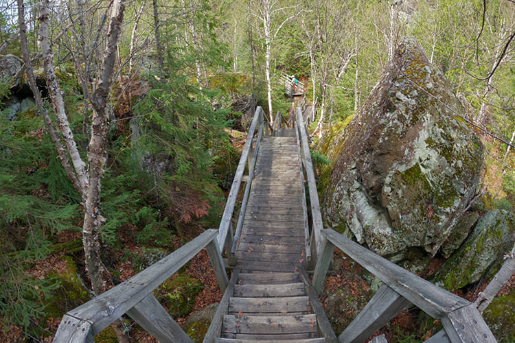 Hiking in Aiguebelle National Park, Quebec