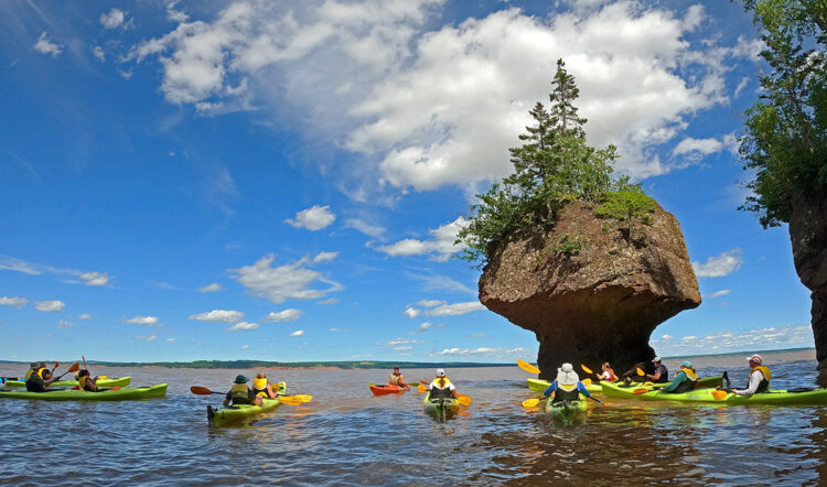 Kayaking, Hopewell Rocks, New Brunswick, from Photojourneys.ca