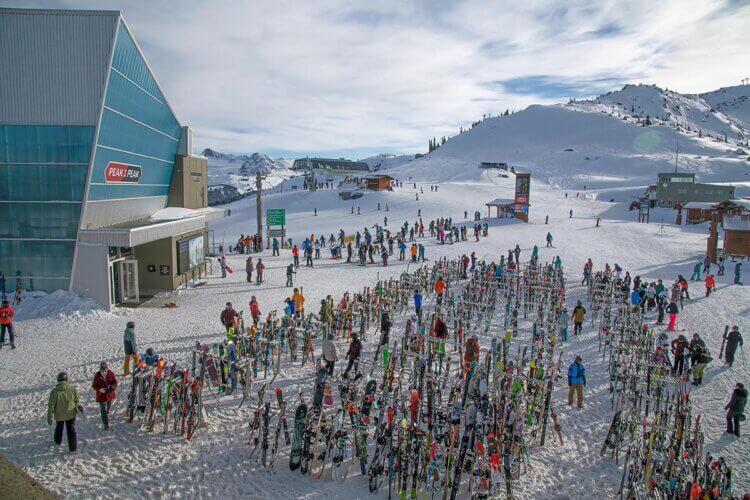 Skiers, Whistler Mountain, BC