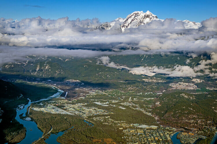 Squamish BC mountainous scenery.