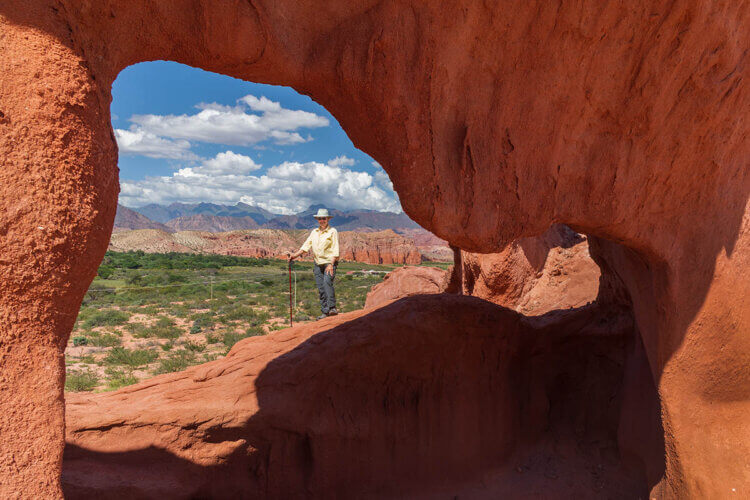 Quebrada de las Conchas window formation near Cafayate, Argentina