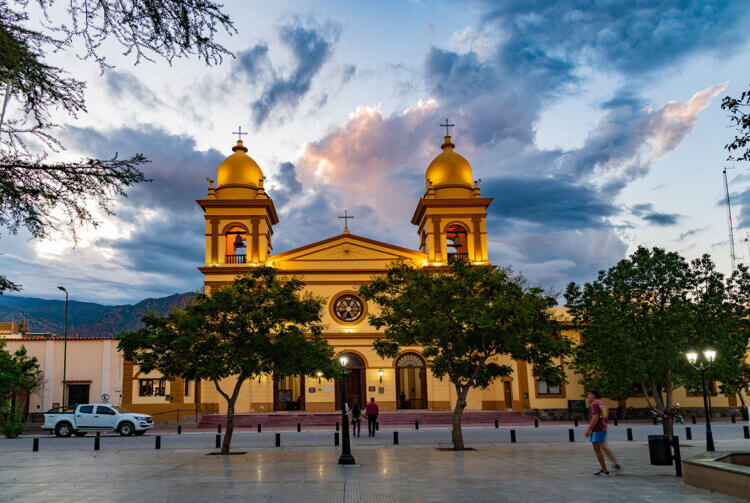 Cathedral of Nuestra Senora del Rosario in Cafayate, Argentina