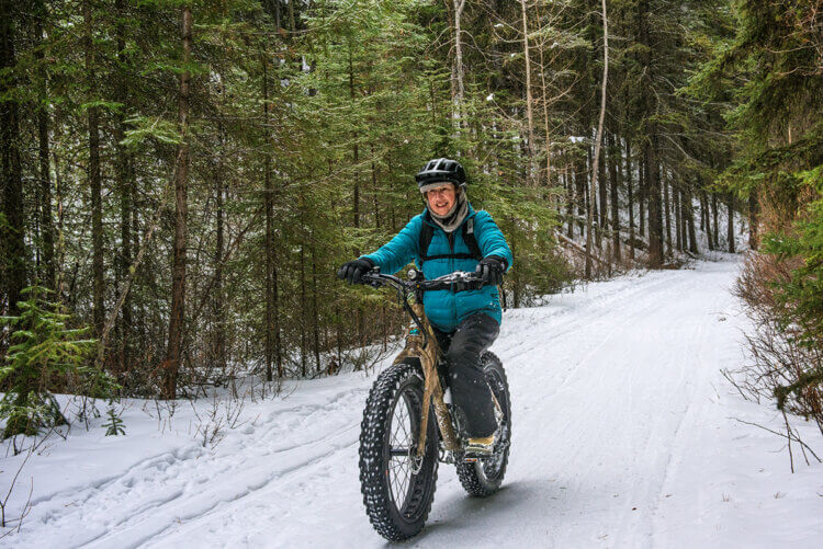 Winter e-fat-bike trip to Sundance Lodge near Banff, AB.