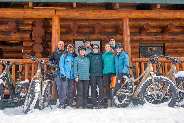 Winter e-fat-bike trip to Sundance Lodge near Banff, AB.