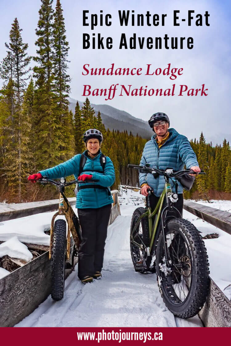 PIN for E-fat bike tour to Sundance Lodge, Banff National Park, Canada