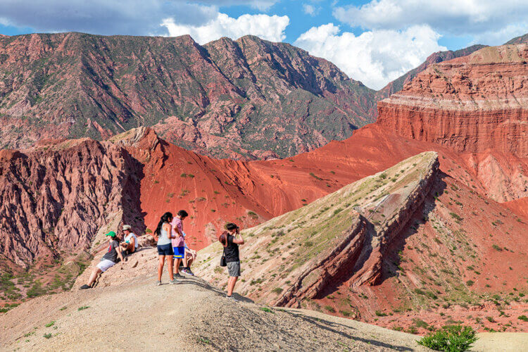 Hiking in the Quebrada de Cayayate, Argentina