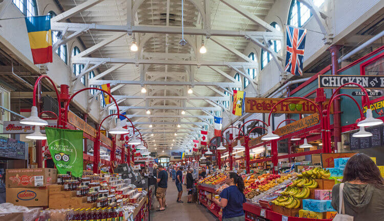 Saint John City Market, New Brunswick.