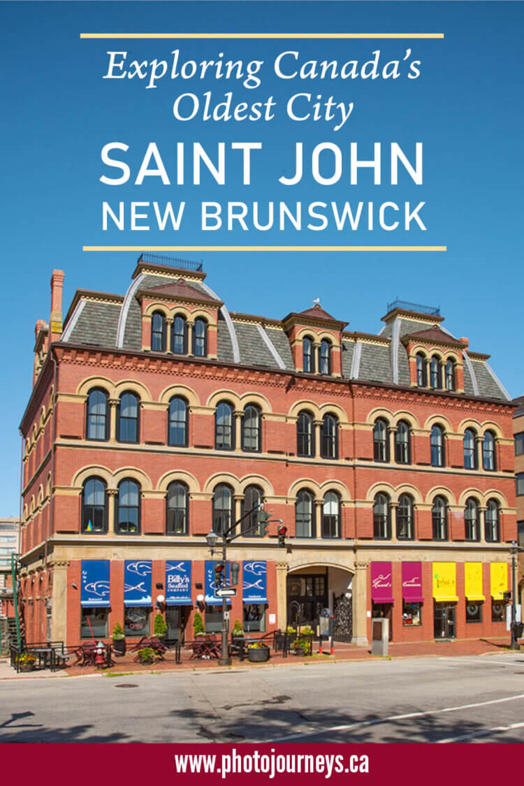 PIN for post on Saint John New Brunswick from Photojourneys.ca