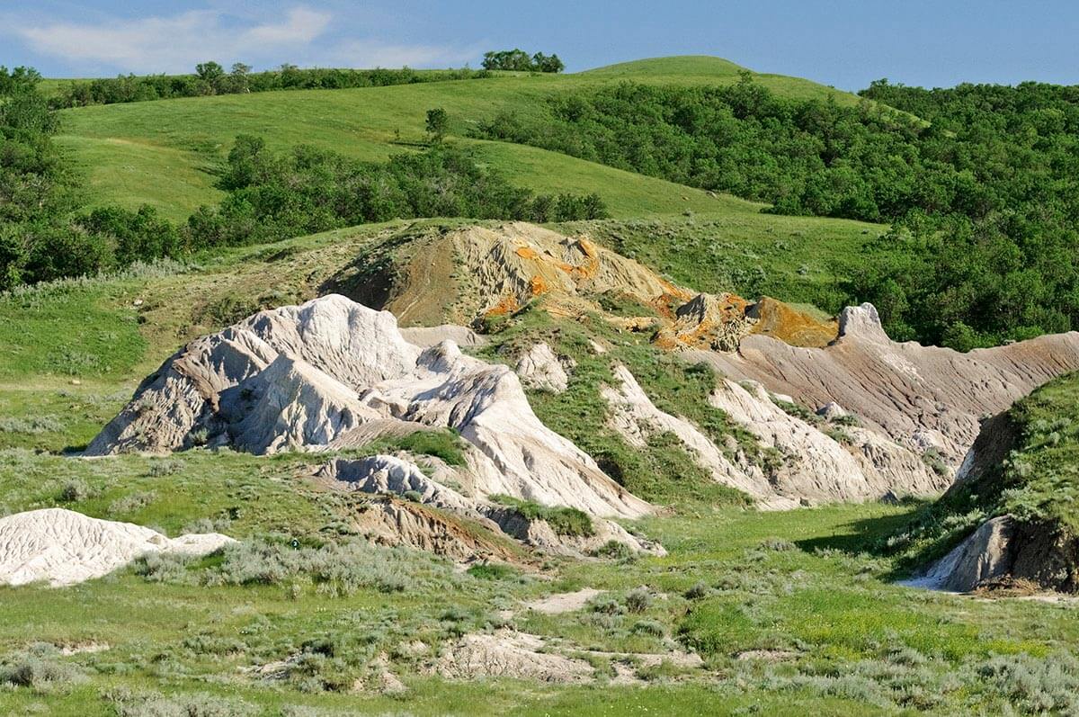 Massold Clay Canyons near the Claybank Brick Plant, Saskatchewan.