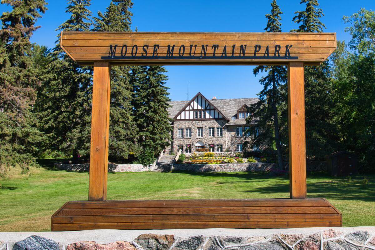 Visitor Centre at Moose Mountain Provincial Park, Saskatchewan.