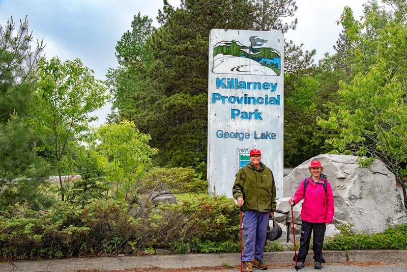 Killarney Provincial Park entrance.