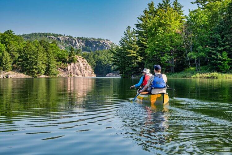 canoeing, Killarney Provincial Park, Ontario